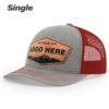 Light Heather Grey/Red
