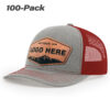 Light Heather Grey/Red
