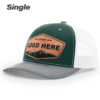 Dark Green/White/Heather Grey