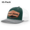 Dark Green/White/Heather Grey