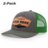 Charcoal/Kelly Green