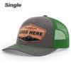 Charcoal/Kelly Green