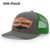 Charcoal/Kelly Green