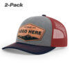 Heather Grey/Cardinal/Navy
