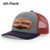 Heather Grey/Cardinal/Navy