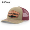 Khaki/Burgundy