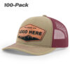 Khaki/Burgundy