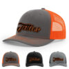 Charcoal/Orange