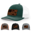 Dark Green/White