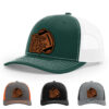 Dark Green/White