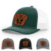 Dark Green/White