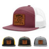 Burgundy/White