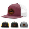 Burgundy/White