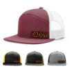 Burgundy/White