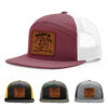 Burgundy/White