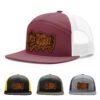 Burgundy/White