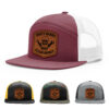 Burgundy/White