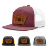 Burgundy/White