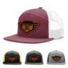 Burgundy/White