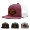 Burgundy/White