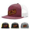 Burgundy/White