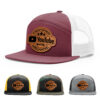 Burgundy/White