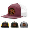 Burgundy/White