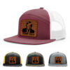 Burgundy/White