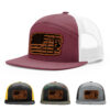 Burgundy/White
