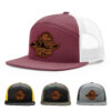 Burgundy/White