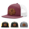 Burgundy/White