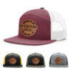 Burgundy/White