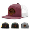 Burgundy/White
