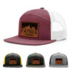 Burgundy/White