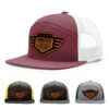Burgundy/White
