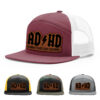 Burgundy/White