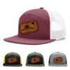 Burgundy/White