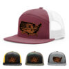 Burgundy/White