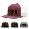Burgundy/White