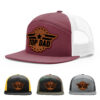Burgundy/White