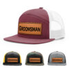 Burgundy/White