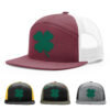 Burgundy/White