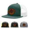 Dark Green/White