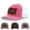 Hot Pink/White