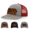 Light Heather Grey/Red