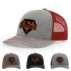 Light Heather Grey/Red