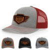 Light Heather Grey/Red