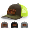 Coffee/Neon Yellow