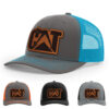 Charcoal/Neon Blue