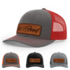 Charcoal/Red
